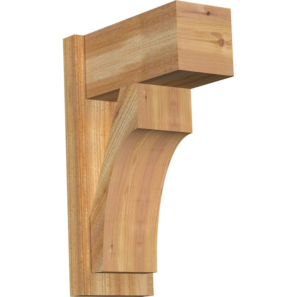 Ekena Millwork Westlake Block Rough Sawn Outlooker, Western Red Cedar, 8"W x 16"D x 24"H OUT08X16X24WTL05RWR - main